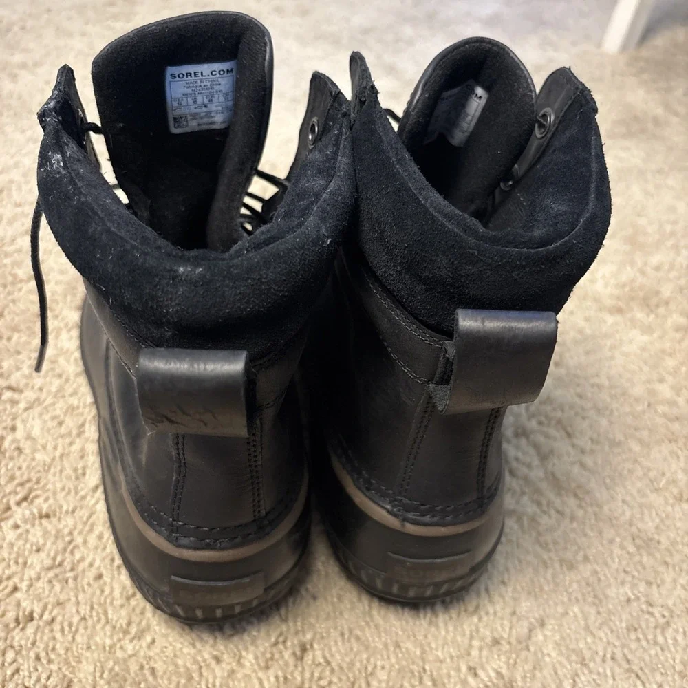 Sorel Cheyanne II Mens 13 Black Waterproof Insulated Winter Snow Duck Boot